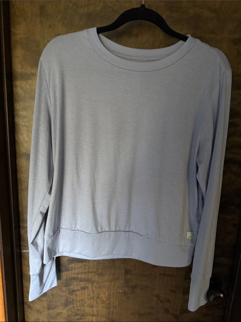 Vuori Light Periwinkle Relaxed Crewneck Long-Sleeve Top